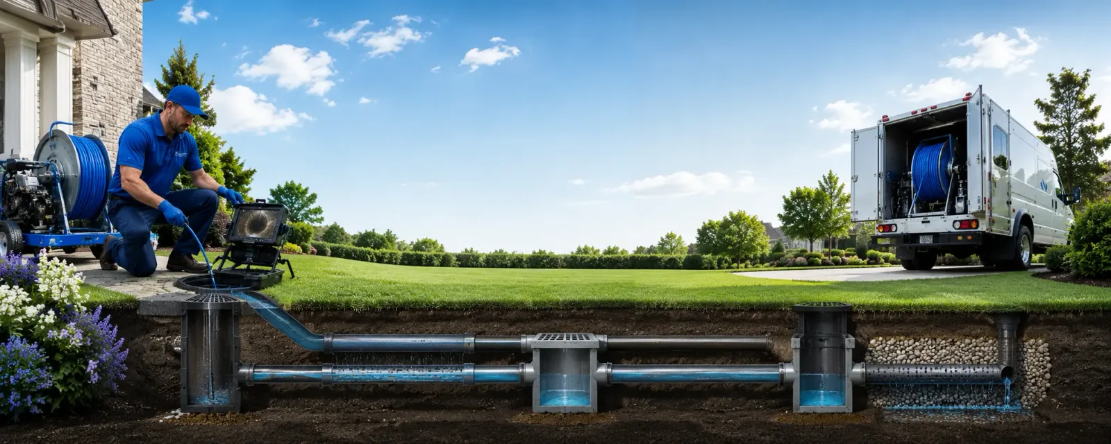 Outdoor drain cleaning information for Sidney Center, NY
